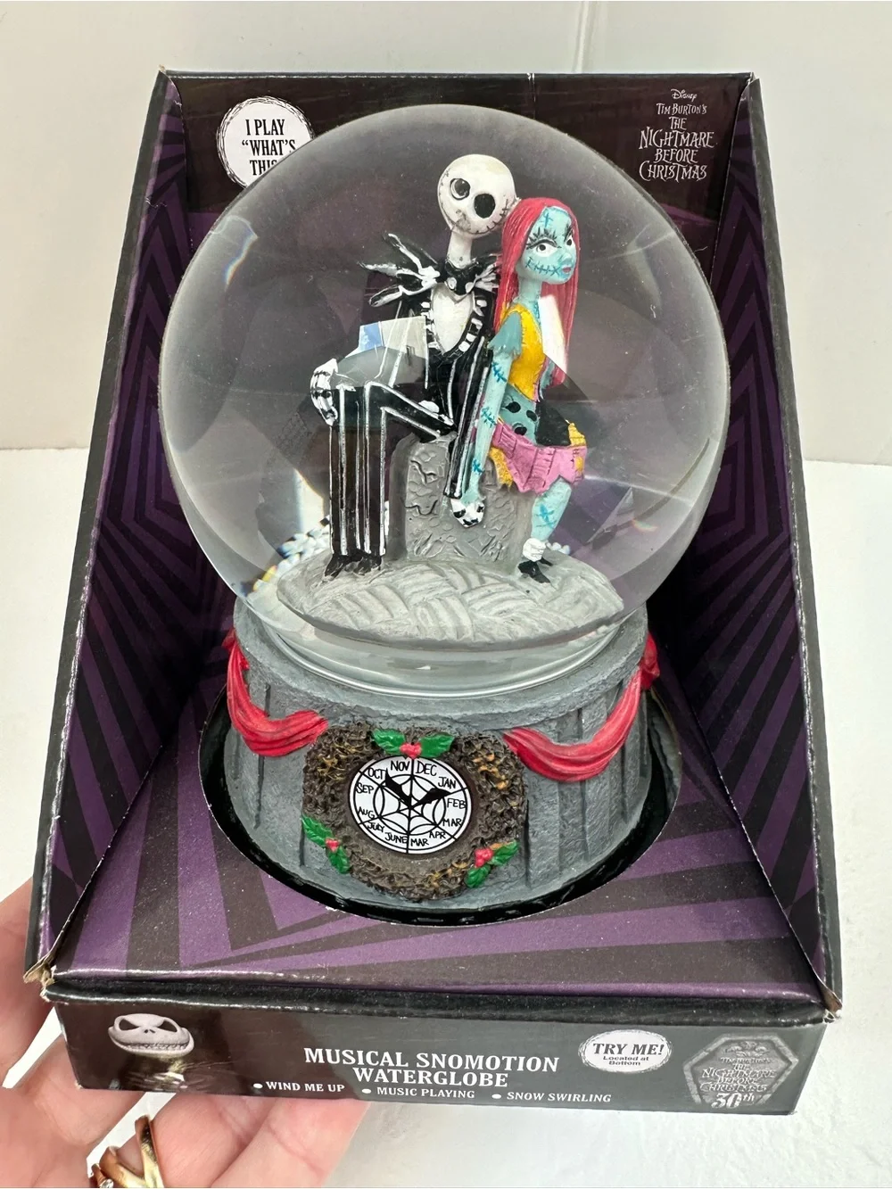 Jack & Sally Musical Snow Globe
